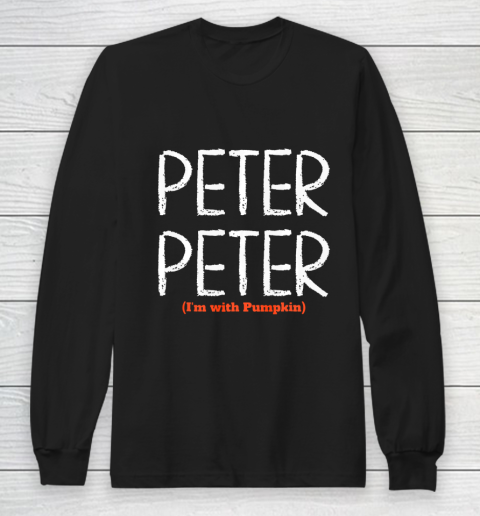 Mens Peter Peter T Shirt Halloween Pumpkin Eater Costume For Him Long Sleeve T-Shirt