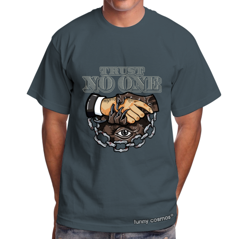 Air Jordan 1 Patina Matching Sneaker Tshirt Trust No One Eye Brown and Gray Jordan Tshirt