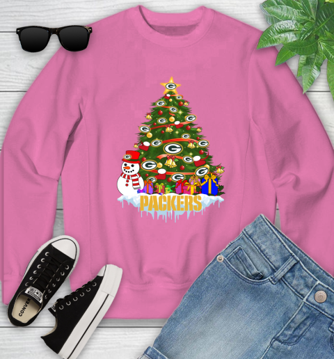Green Bay Packers Merry Christmas NFL Football Sports Youth Sweatshirt 7