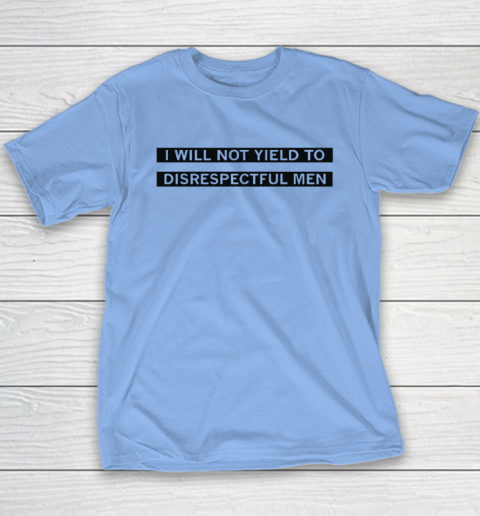 AOC I Will Not Yield To Disrespectful Men Youth T-Shirt 8