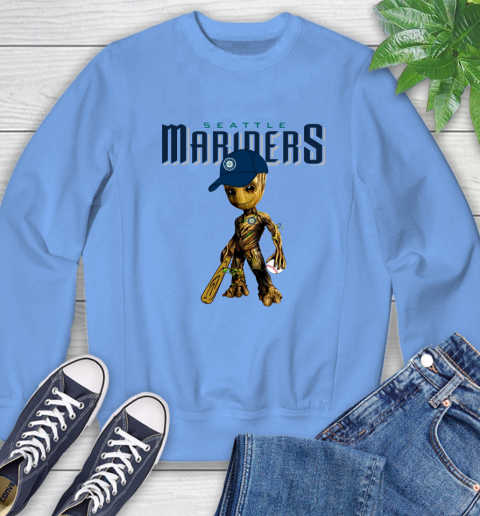 MLB Seattle Mariners Groot Guardians Of The Galaxy Baseball Sweatshirt 11