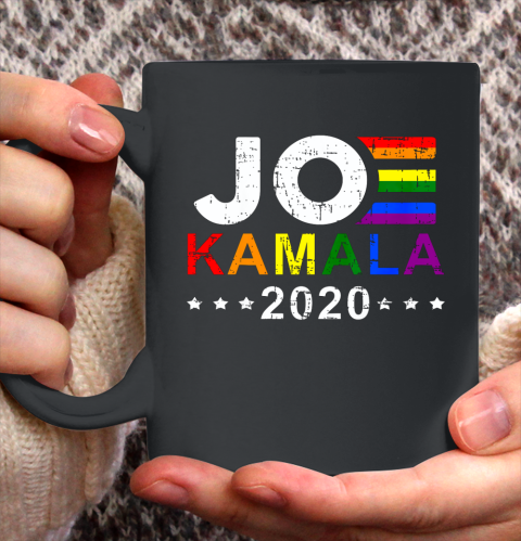 Joe Biden Kamala Harris 2020 Rainbow Gay Pride LGBT Election Ceramic Mug 11oz