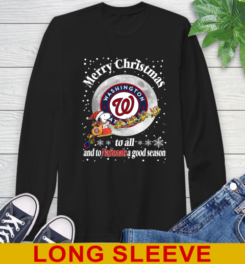 Washington Nationals Merry Christmas To All And To Nationals A Good Season MLB Baseball Sports Long Sleeve T-Shirt