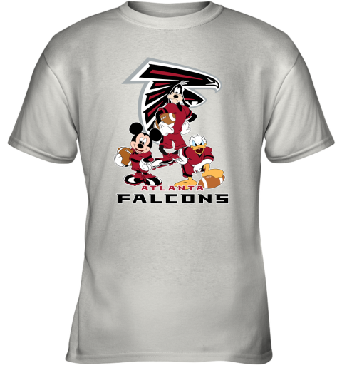 Mickey Donald Goofy The Three Atlanta Falcons Football Youth T-Shirt