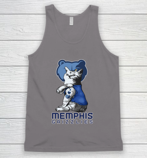 NBA Basketball My Cat Loves Memphis Grizzlies Tank Top 6