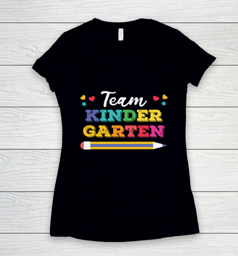 Back to School Team Kinder Garten Women's V-Neck T-Shirt