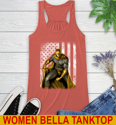 Boston Bruins NHL Hockey Batman DC American Flag Shirt Racerback Tank 3
