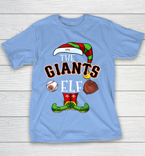 San Francisco Giants Christmas ELF Funny MLB Youth T-Shirt 8