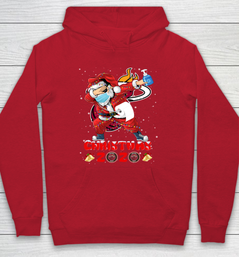 Miami Heat Funny Santa Claus Dabbing Christmas 2020 NBA Hoodie 7