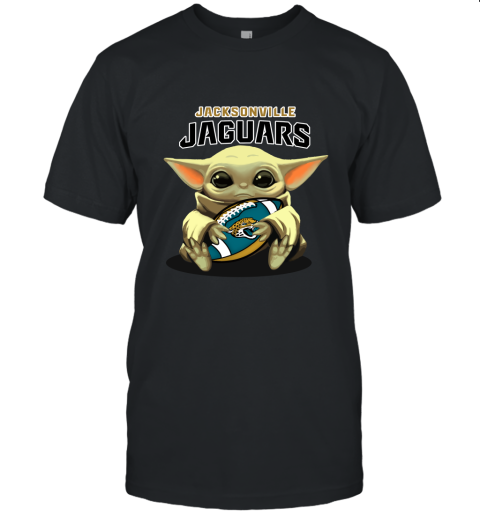 Baby Yoda Loves The Jacksonville Jaguars Star Wars NFL Unisex Jersey Tee