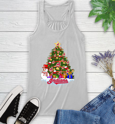 Cleveland Indians Merry Christmas MLB Baseball Sports Racerback Tank