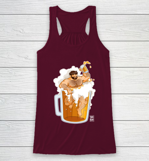 ADAM LIKES A BIG BEER LGBT Gay Pride Racerback Tank 2