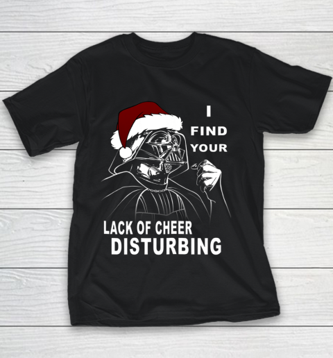Star Wars Vader Santa Lack Holiday Cheer Christmas Youth T-Shirt