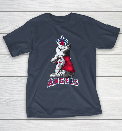 MLB Baseball My Cat Loves Los Angeles Angels T-Shirt 3