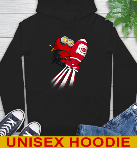 MLB Baseball Cincinnatim Reds Deadpool Minion Marvel Shirt Hoodie