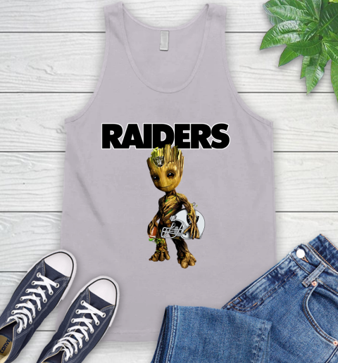 Oakland Raiders NFL Football Groot Marvel Guardians Of The Galaxy Tank Top 4