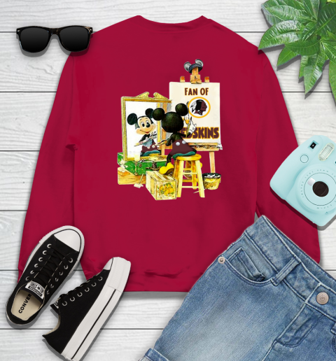 NFL Football Washington Redskins Mickey Drawing Shirt 32