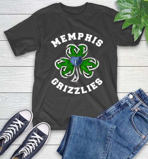 NBA Memphis Grizzlies Three Leaf Clover St Patrick's Day Basketball Sports T-Shirt