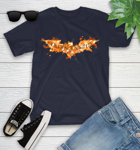 NHL Vegas Golden Knights Batman Logo DC Hockey Sports Shirts Youth T-Shirt 2