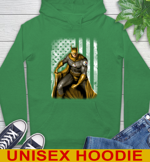 Pittsburgh Steelers NFL Football Batman DC American Flag Shirt Hoodie 8