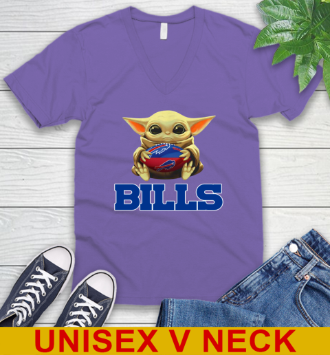 NFL Football Buffalo Bills Baby Yoda Star Wars Shirt V-Neck T-Shirt 9