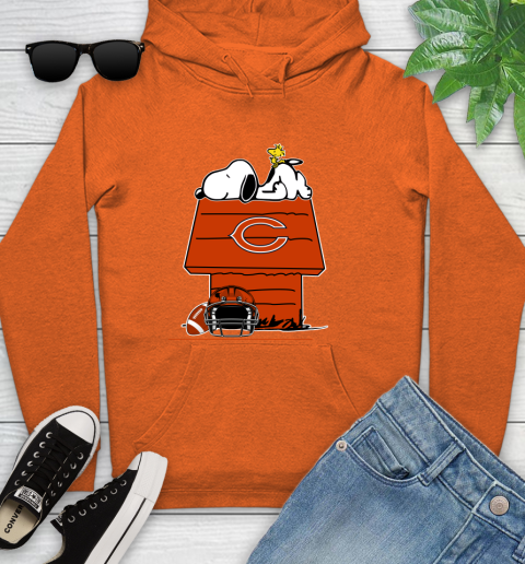 Chicago Bears NFL Football Snoopy Woodstock The Peanuts Movie Youth Hoodie 5