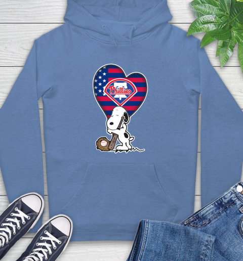 Philadelphia Phillies MLB Baseball The Peanuts Movie Adorable Snoopy Hoodie 11
