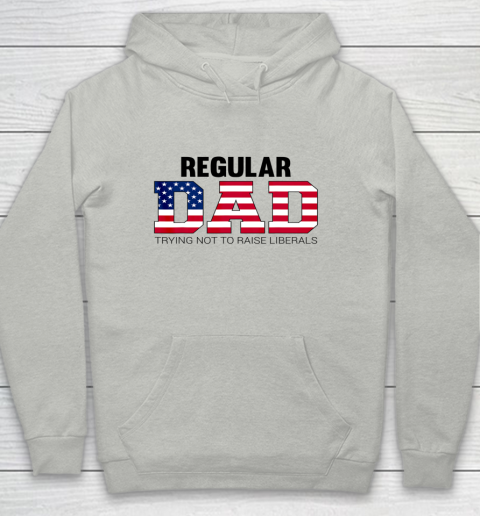 Mens Just a Regular Dad Trying Not to Raise Liberals Father s Day Youth Hoodie