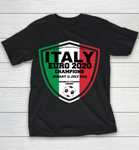 Italy Football Italian Football Forza Italia Champions Euro 2020 Youth T-Shirt