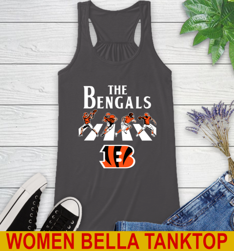 NFL Football Cincinnati Bengals The Beatles Rock Band Shirt Racerback Tank 10