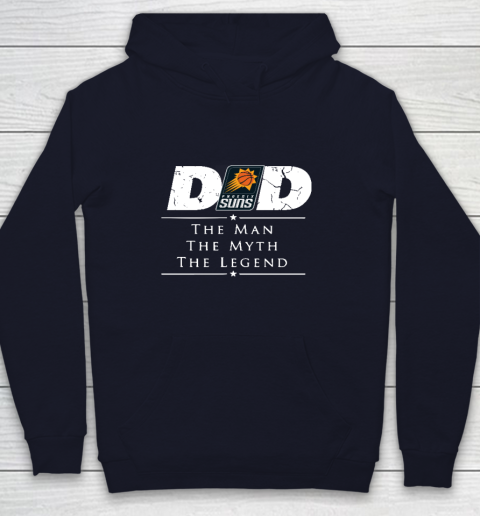 Phoenix Suns NBA Basketball Dad The Man The Myth The Legend Youth Hoodie 2