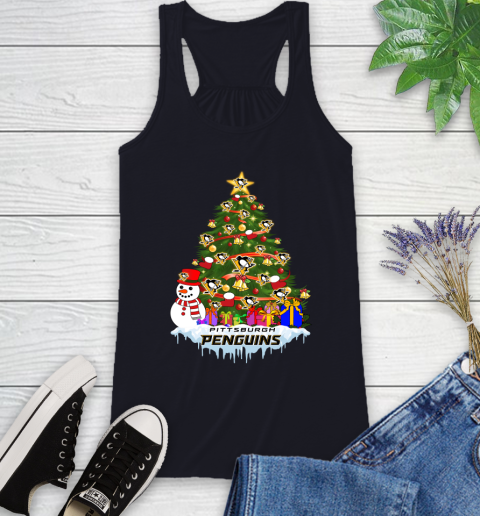 Pittsburgh Penguins Merry Christmas NHL Hockey Sports Racerback Tank 10