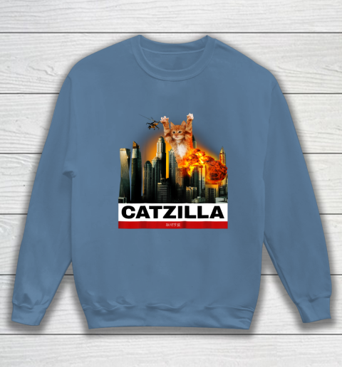 CATZILLA  Funny Kitty Tshirt for Cat lovers to Halloween Sweatshirt 6