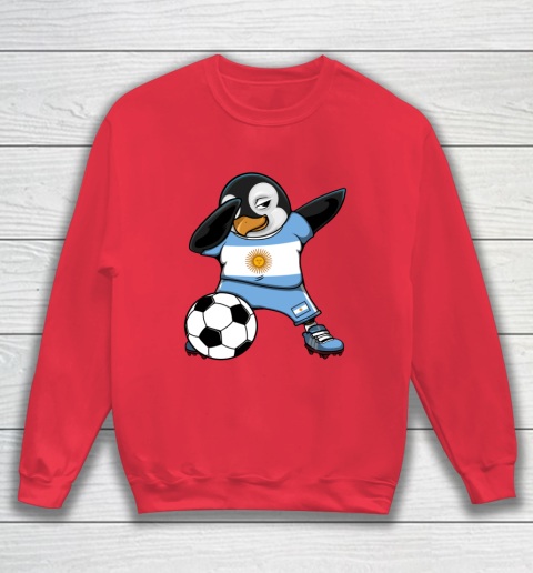 Dabbing Penguin Argentina Soccer Fans Jersey Football Lovers Sweatshirt 6