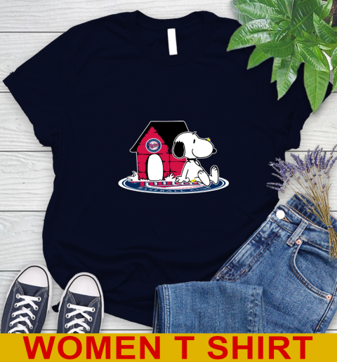 MLB Baseball Minnesota Twins Snoopy The Peanuts Movie Shirt Women's T-Shirt 3