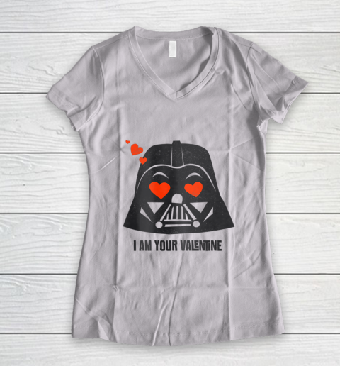Star Wars Darth Vader I Am Your Valentine Women's V-Neck T-Shirt