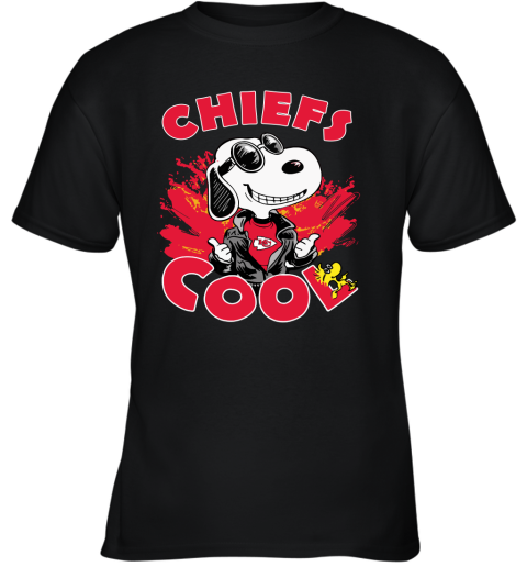 Kansas City Chiefs Snoopy Joe Cool We're Awesome Youth T-Shirt