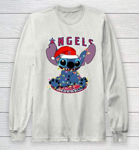 Los Angeles Angels MLB noel stitch Baseball Christmas Long Sleeve T-Shirt 9