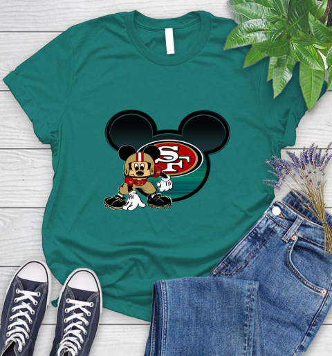 NFL San Francisco 49ers Mickey Mouse Disney Football T Shirt Women's T-Shirt 12