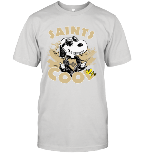 New Orleans Saints Snoopy Joe Cool We're Awesome Unisex Jersey Tee