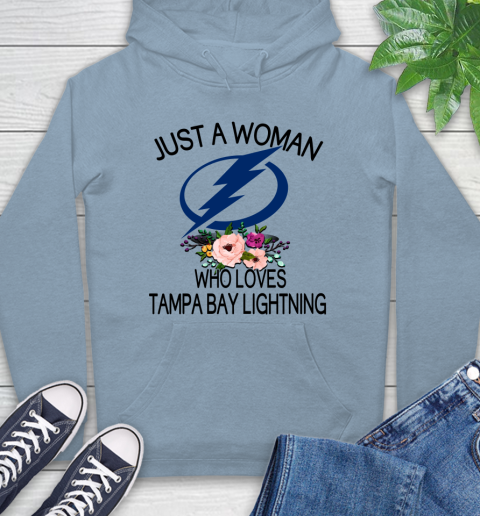 NHL Just A Woman Who Loves Tampa Bay Lightning Hockey Sports Hoodie 6