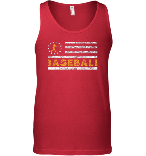 vkqe baseball lovers vintage american betsy ross flag softball unisex tank 17 front red