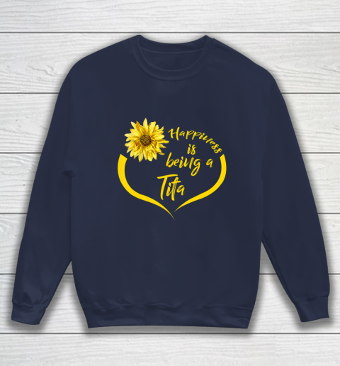 Womens Tita Gift Happiness Is Being A Tita Sweatshirt 2