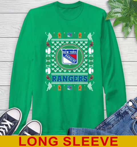 New York Rangers Merry Christmas NHL Hockey Loyal Fan Long Sleeve T-Shirt 8
