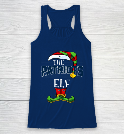 New England Patriots Christmas ELF Funny NFL Racerback Tank 6