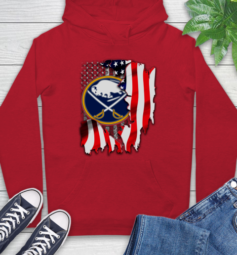 Buffalo Sabres NHL Hockey American Flag Hoodie 10