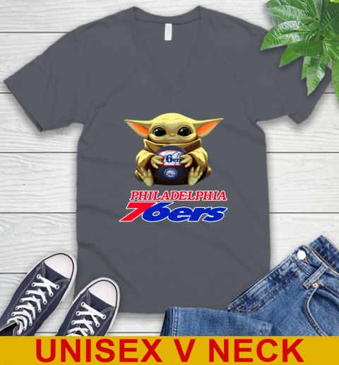 NBA Basketball Philadelphia 76ers Star Wars Baby Yoda Shirt 53