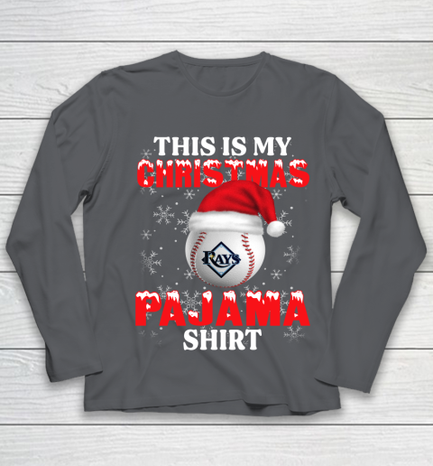 Tampa Bay Rays This Is My Christmas Pajama Shirt MLB Youth Long Sleeve 6