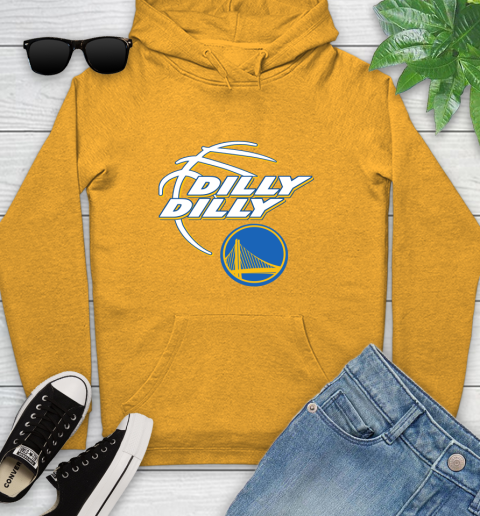NBA Golden State Warriors Dilly Dilly Basketball Sports Youth Hoodie 3