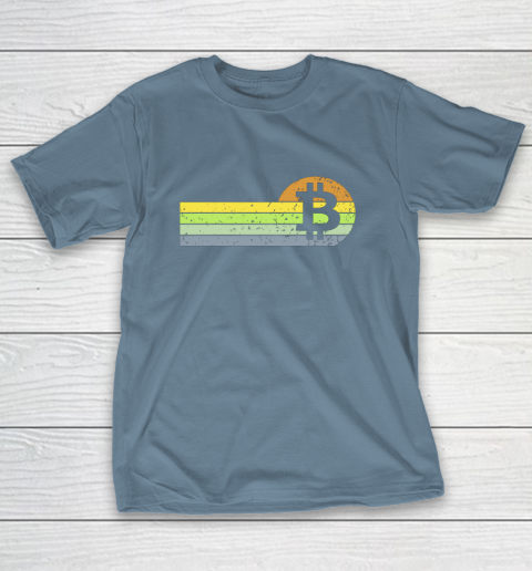 Bitcoin BTC Vintage Sunset Crypto Cryptocurrency Blockchain T-Shirt 6